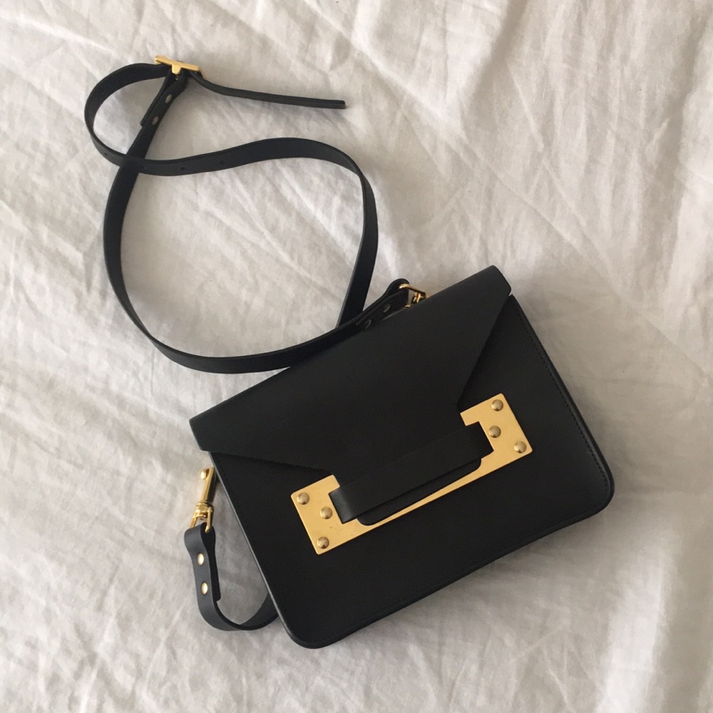 Sophie Hulme Black Mini Milner Bag